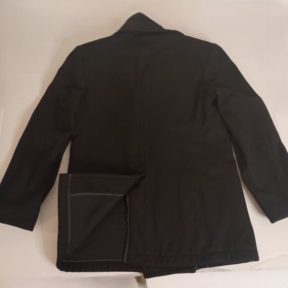 DLA Quarterdeck Enlisted Black Wool Double Breasted Peacoat Men’s Size 38R EUC - Picture 7 of 16